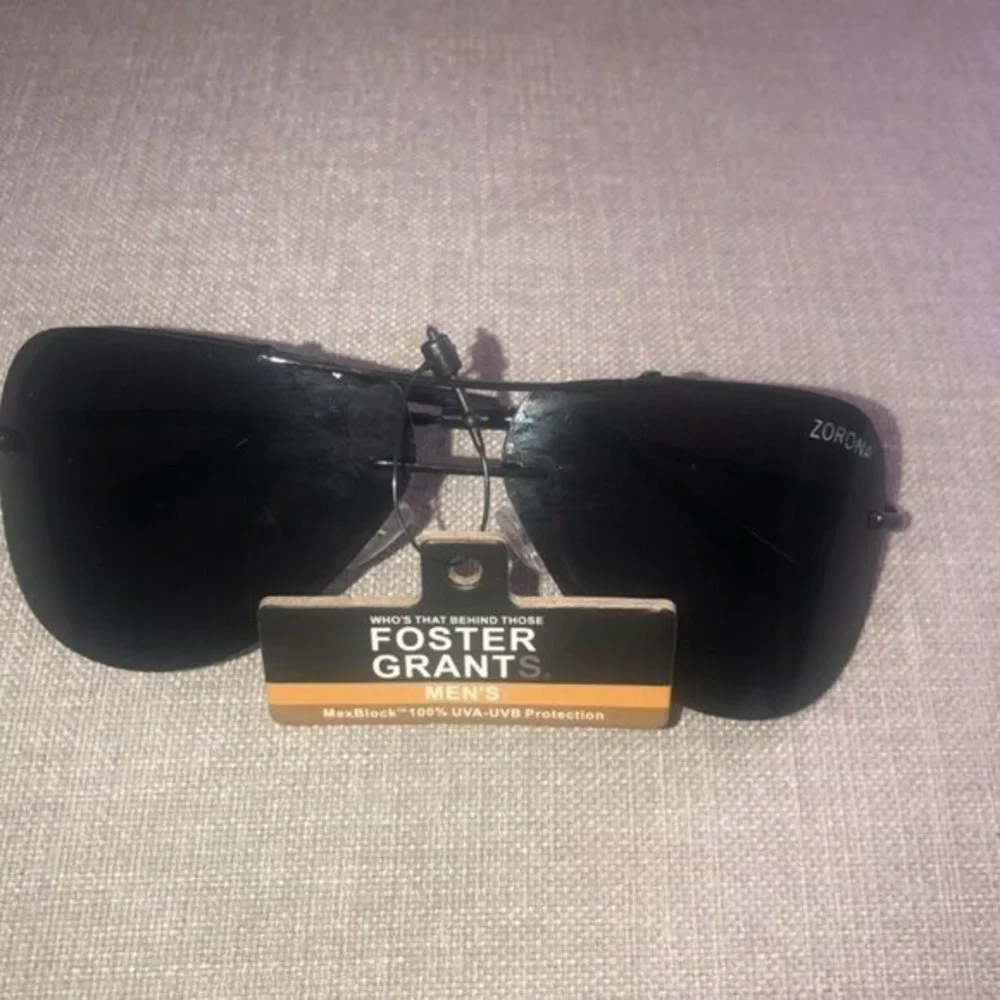 Foster Grant Grants‎ Men’s Sunglasses Maxblock Zorona Black NWT